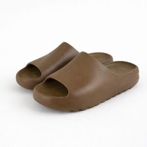 Adidas Yeezy Slide Mens 7 Womens 8.5 Ochre Brown Comfort Sandals Streetwear